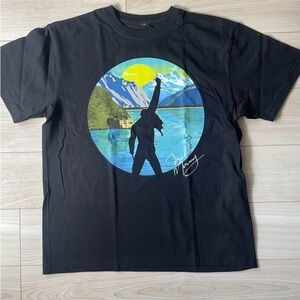 QUEEN FREDDIE MERCURY  Black Graphic T-Shirt